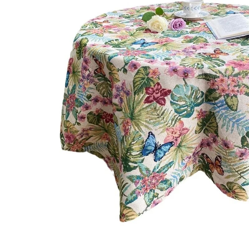 Chemin de table et nappe forêt tropicale polyester coton