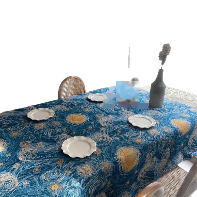 Nappe rectangulaire Nuit étoilée en mélange de coton